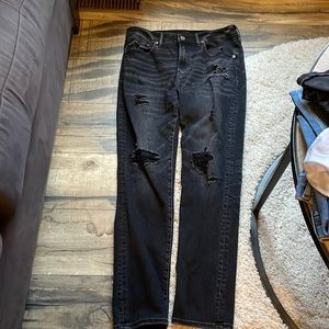 Mens black jeans, 32x32